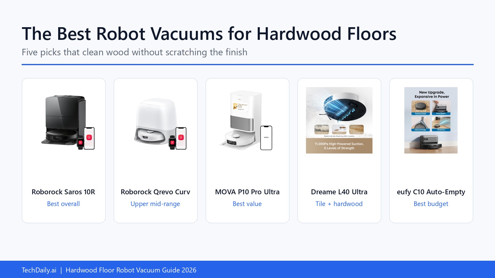 The Best Robot Vacuums for Hardwood Floors in 2026