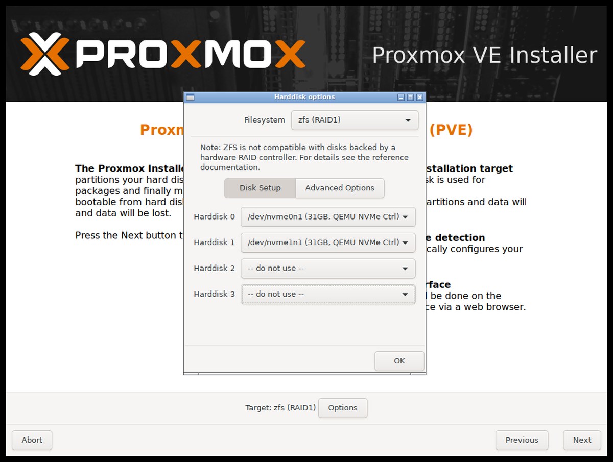 how to install proxmox