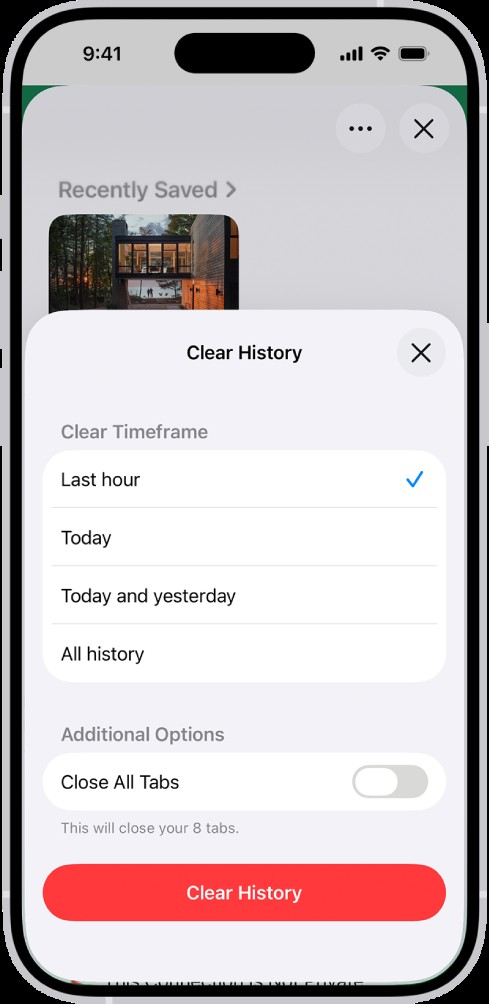 how to clear cache on iphone