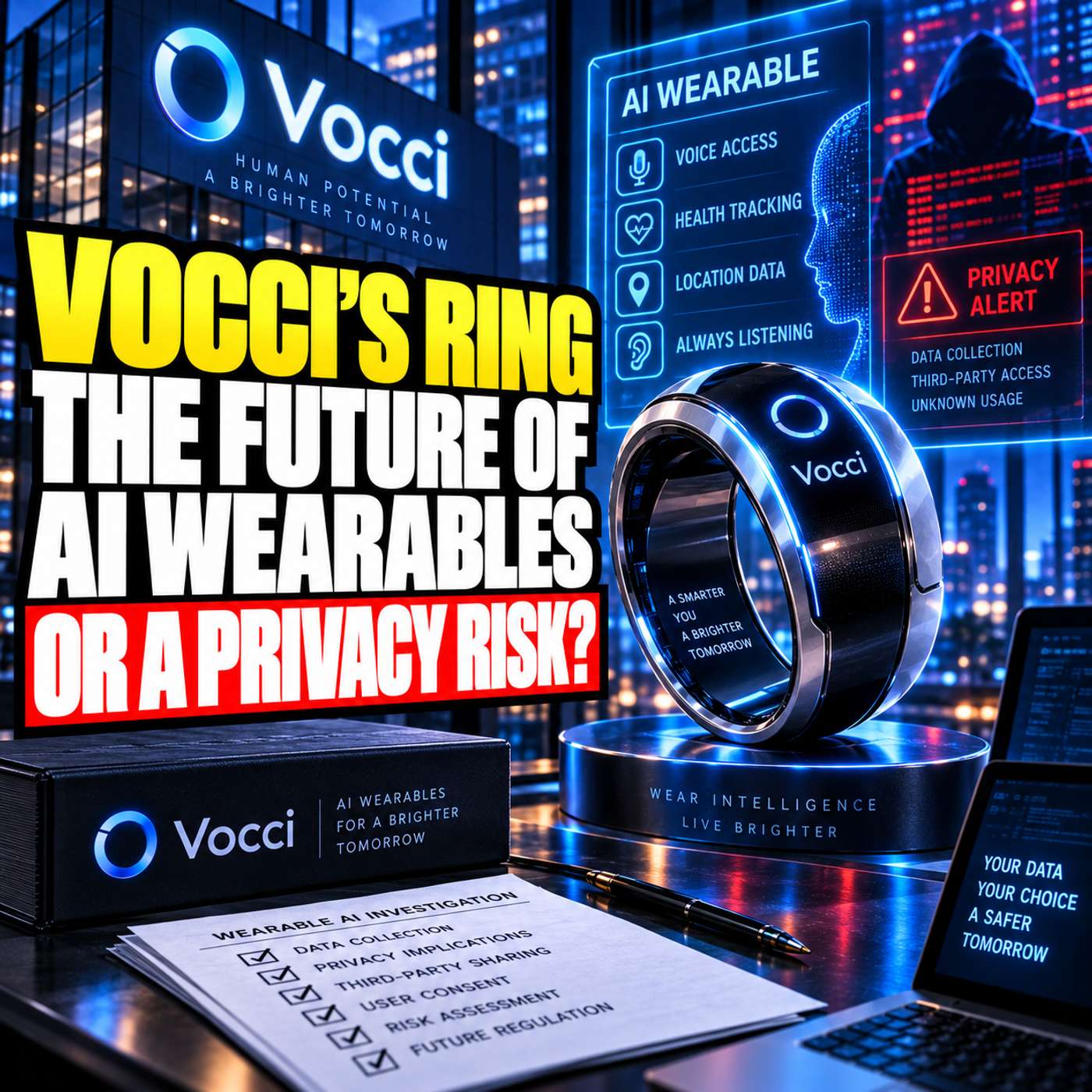 Vocci’s Ring: The Future of AI Wearables or a Privacy Risk?