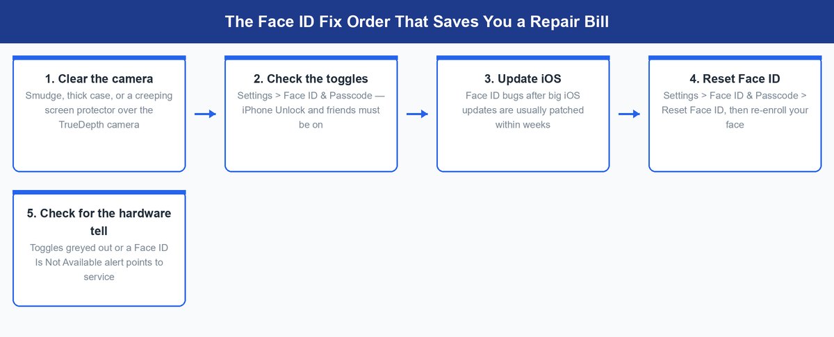 face id not working