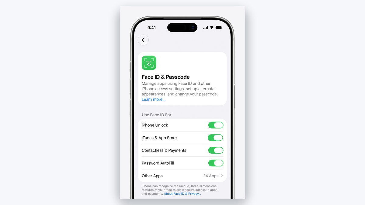 face id not working