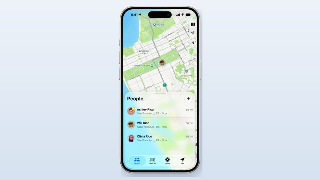 how to share location on iphone