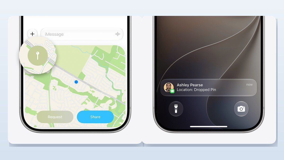 how to share location on iphone